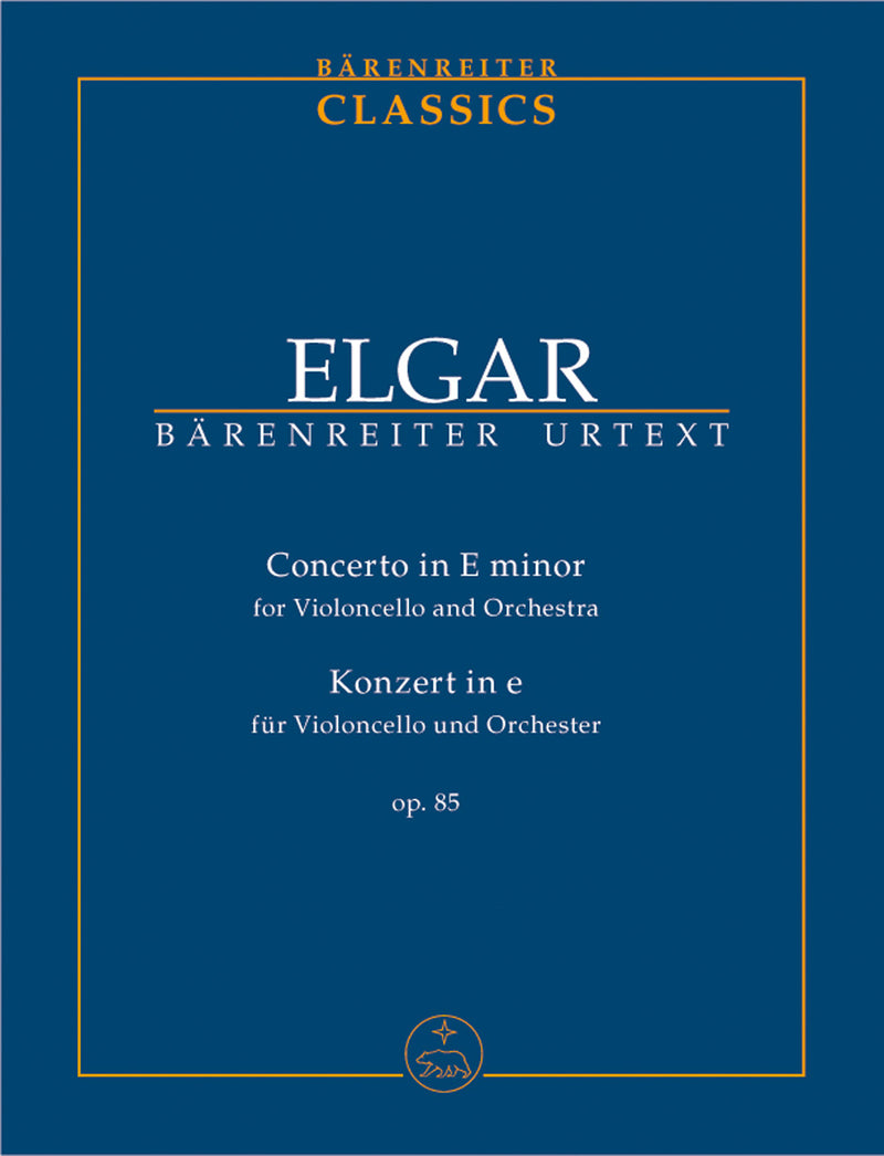 Elgar: Concerto in E minor [Cello/Piano] (Barenreiter Urtext)