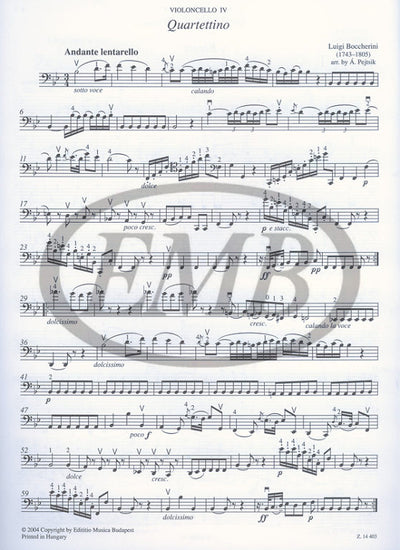 Chamber Music for Cellos Volume 3 for 4 Cellos (EMB)
