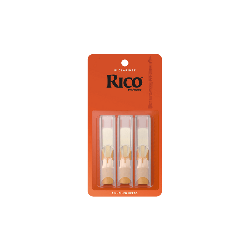 B Flat Clarinet Reeds: Rico 3-Pack [3.0]