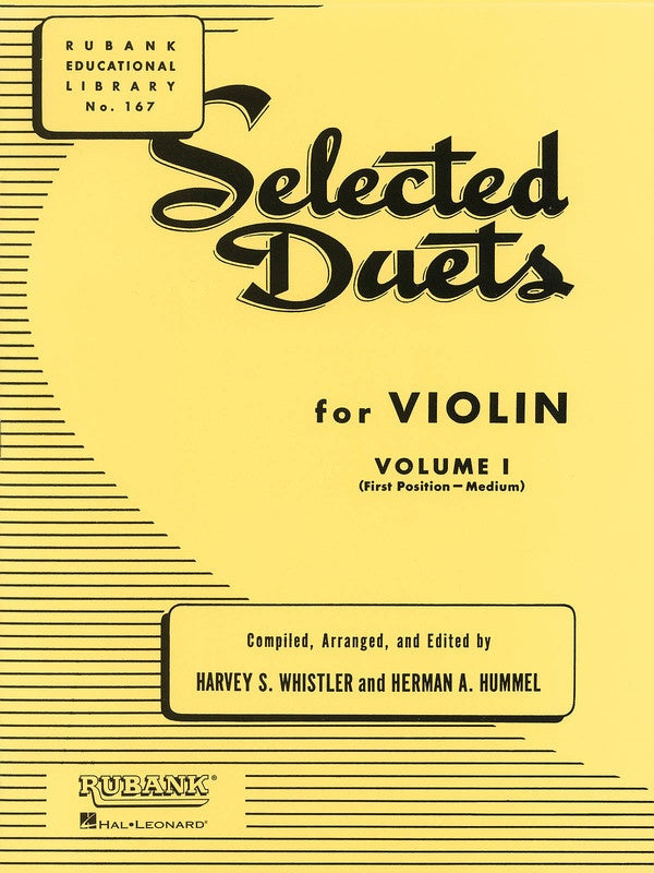 Selected Duets for Two Violins Bk 1 - Whistler (Rubank)